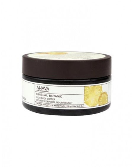 AHAVA Botanic Rich Body Butter – Tropical Pineapple & White Peach
